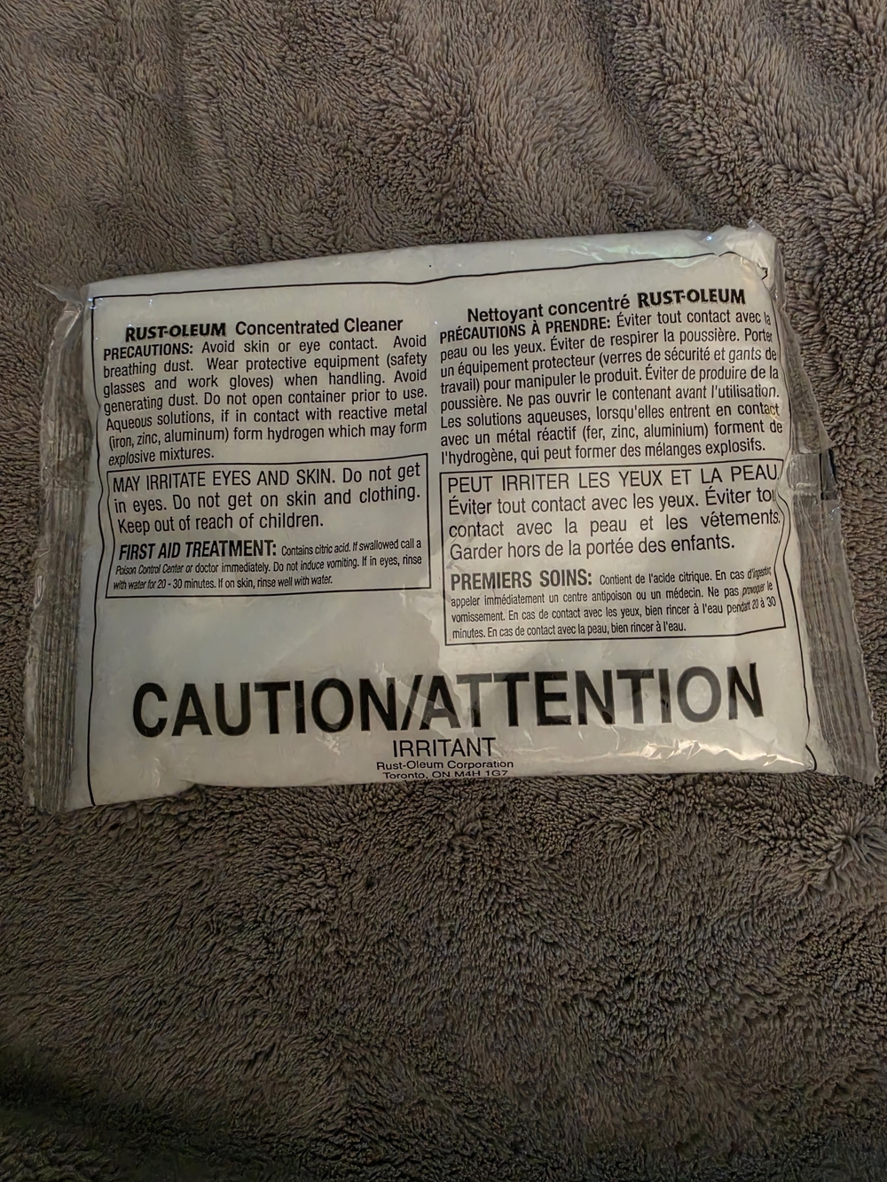 One Bag Rust-Oleum Concrete Etch for Concrete Floors